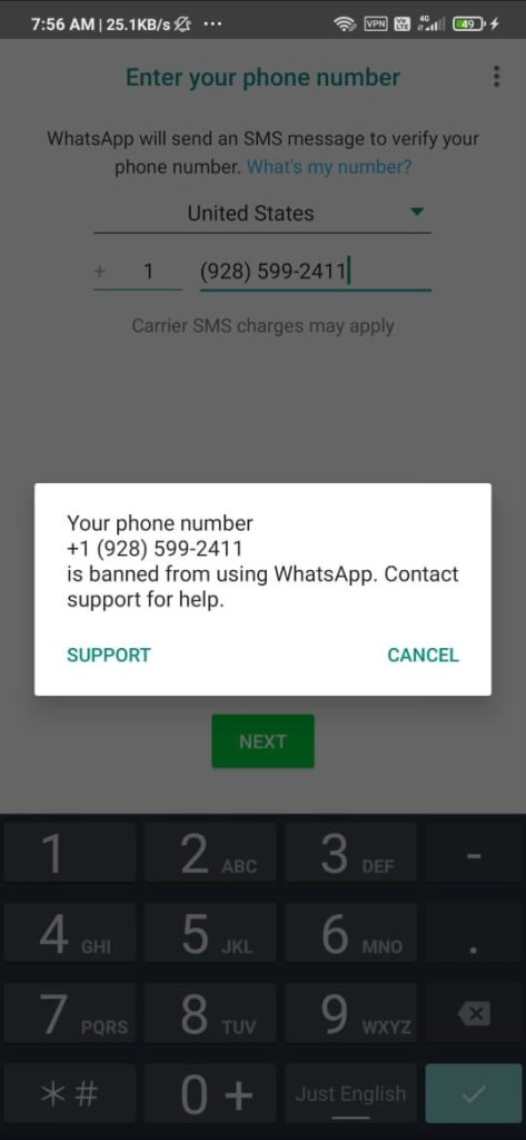 how to get fake number for whatsapp