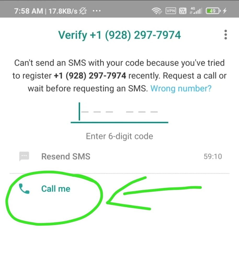 how to get us number for whatsapp free