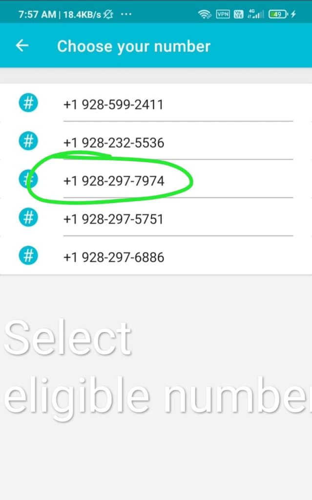 how to get free us number for whatsapp