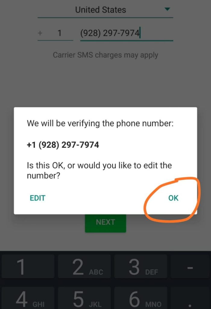 how to create fake whatsapp account
